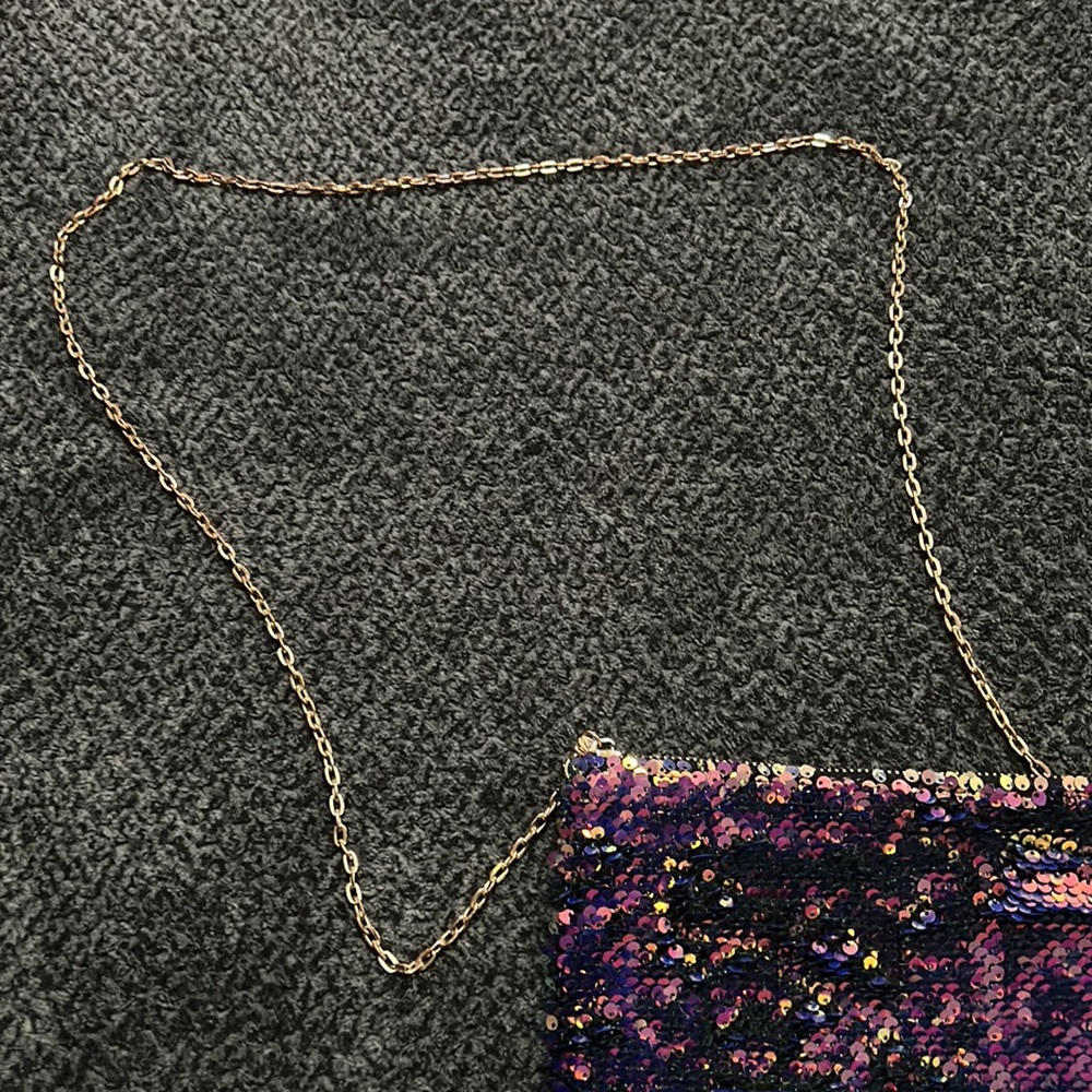 Multicolored Sequin Chainlink Shoulder Purse - image 3